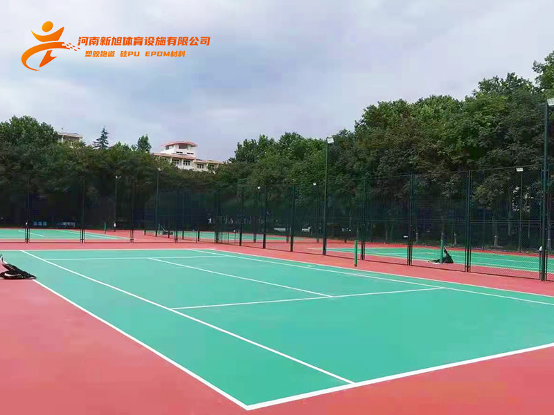 天博体育硅pu羽毛球场